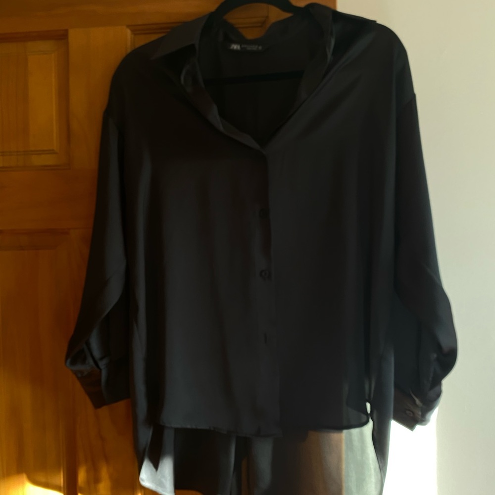 ZARA Collard Blouse